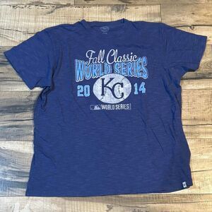 47 Men's Blue and Navy T-shirt